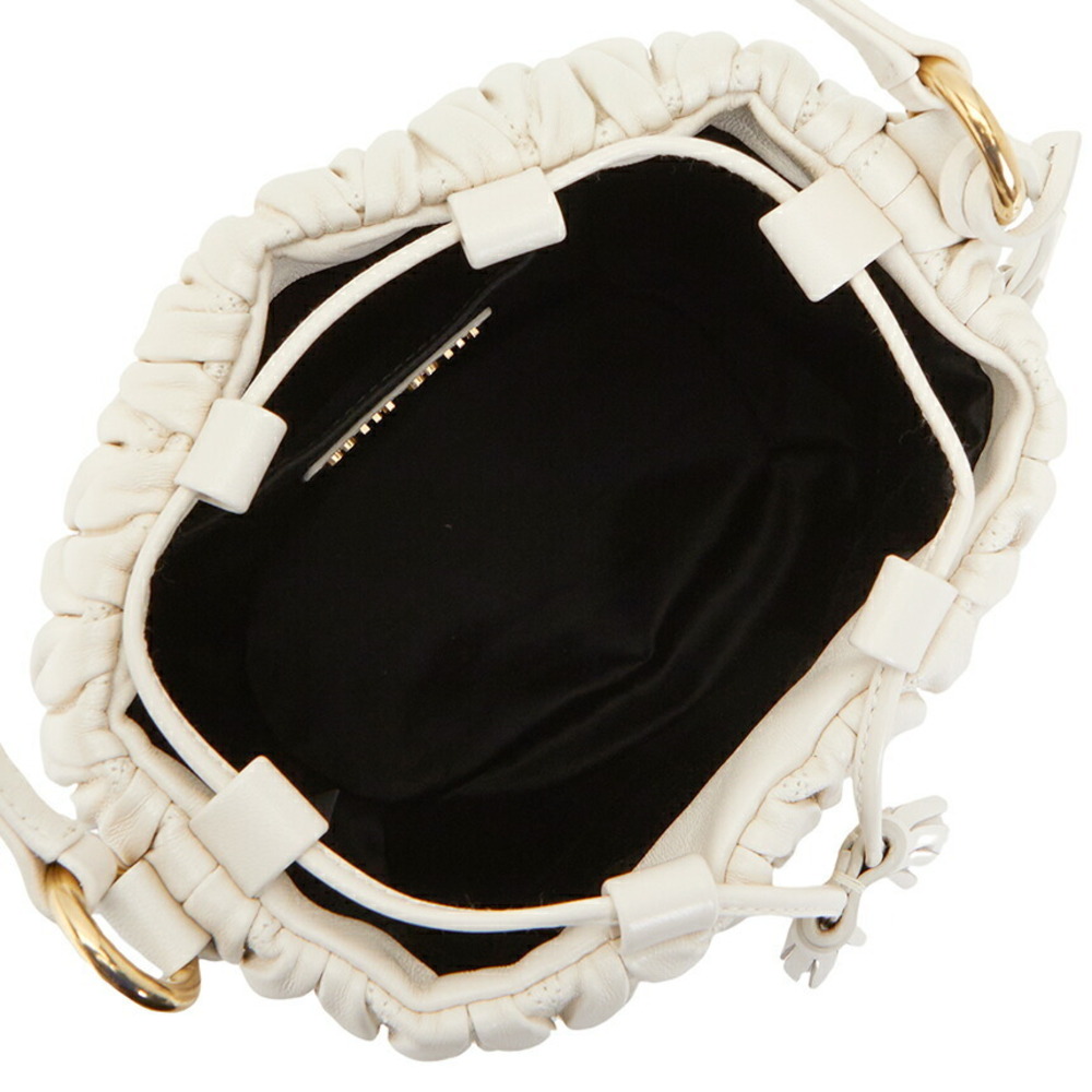 Miu Miu Matelasse leather bucket Shoulder bag White - Picture 6 of 10